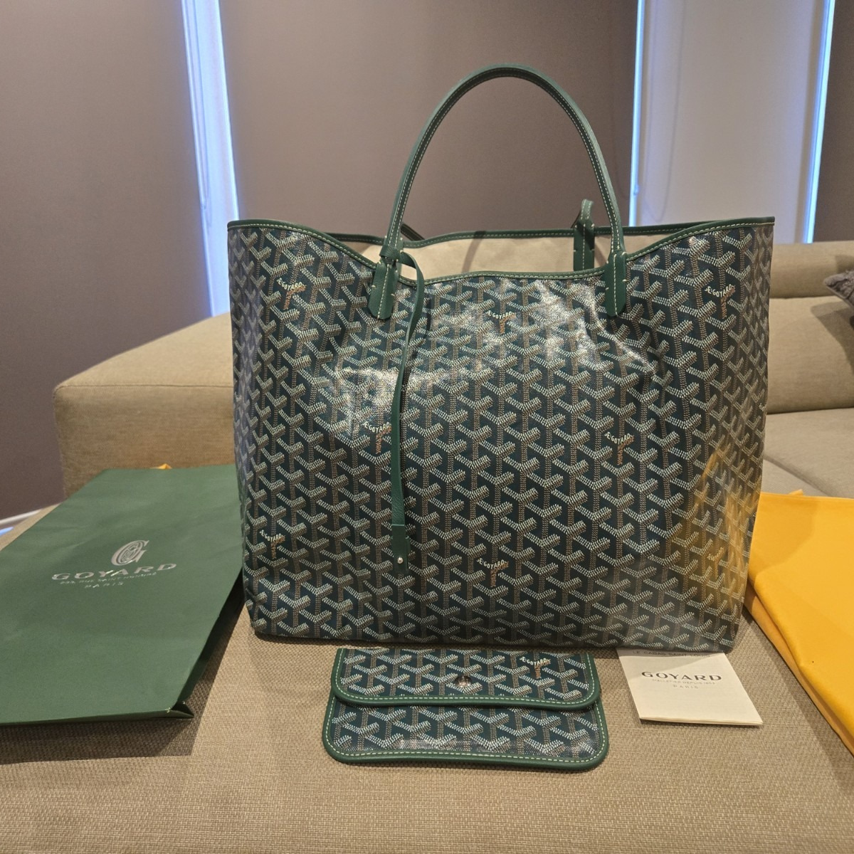 SAC CABAS GOYARD SAINT LOUIS GM – VERT