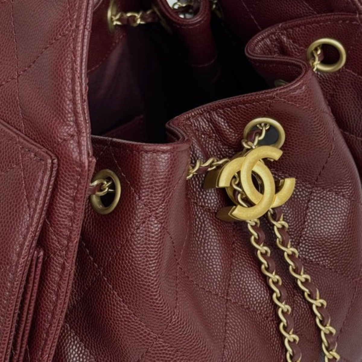 CHANEL 25 CAVIAR DE BORDEAUX ET ENSEMBLE DE BALLERINES