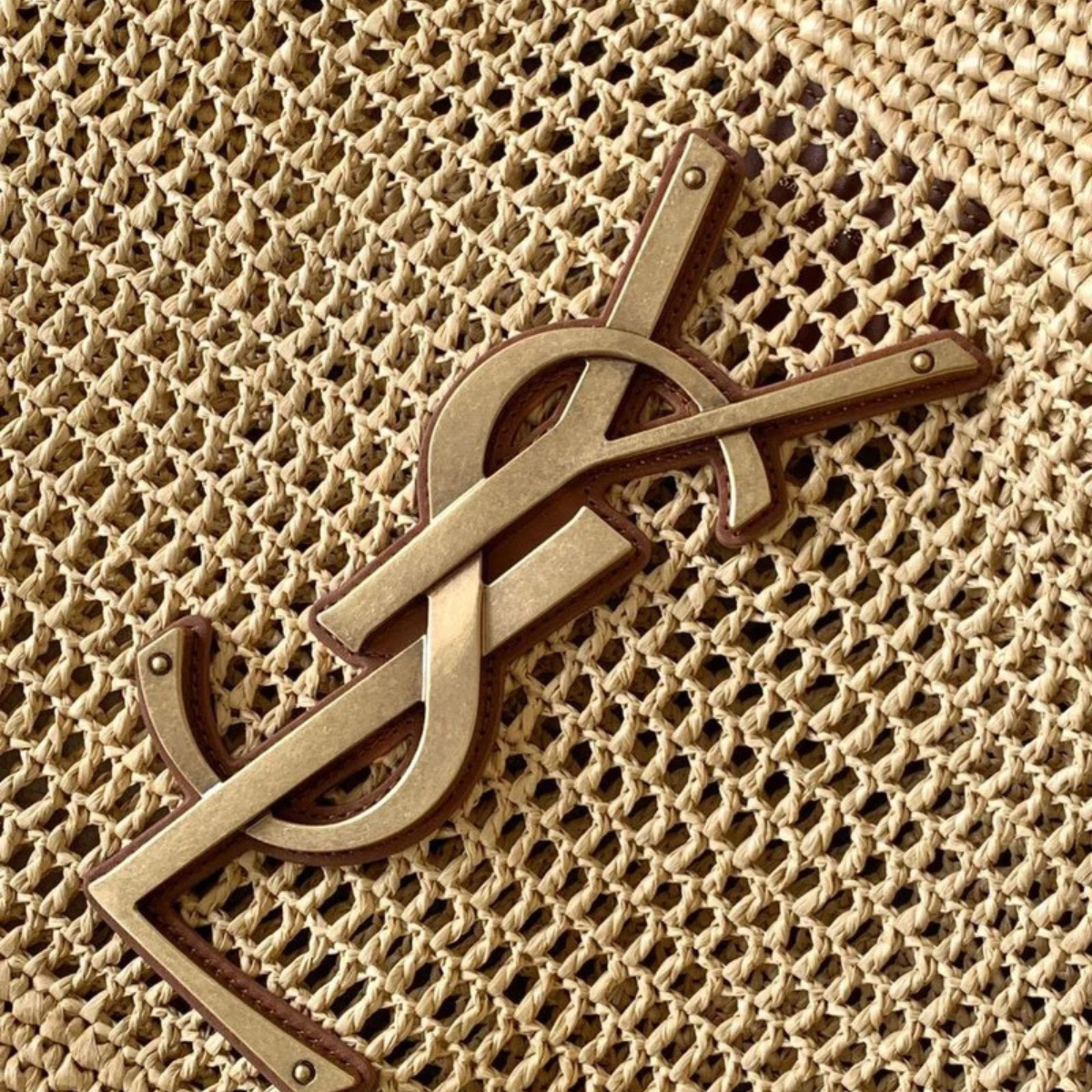 SAC ICARE YVES SAINT LAURENT EN RAPHIA