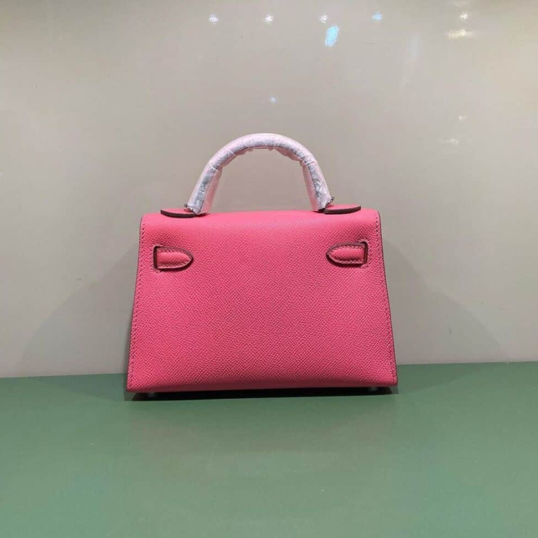 SAC HERMÈS KELLY 20 ROSE AVEC FERMOIRS DORÉS