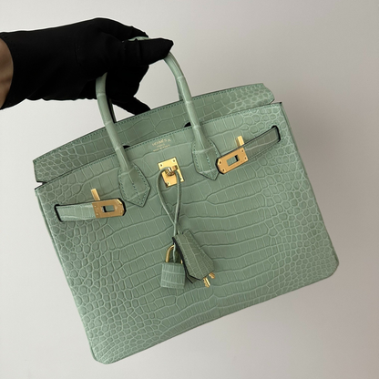 HERMÈS KELLY 28 VERT D'EAU ALLIGATOR – ÉDITION LIMITÉE