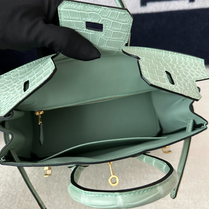 HERMÈS KELLY 28 VERT D'EAU ALLIGATOR – ÉDITION LIMITÉE