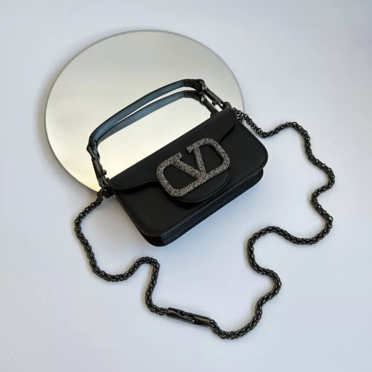 SAC À BANDOULIÈRE PETIT VALENTINO GARAVANI LOCÒ AVEC LOGICIEL BIJOU