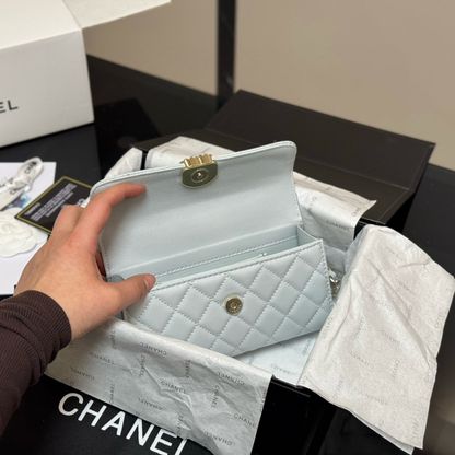 CHANEL CLASSIC FLAP GRIS GLACÉ