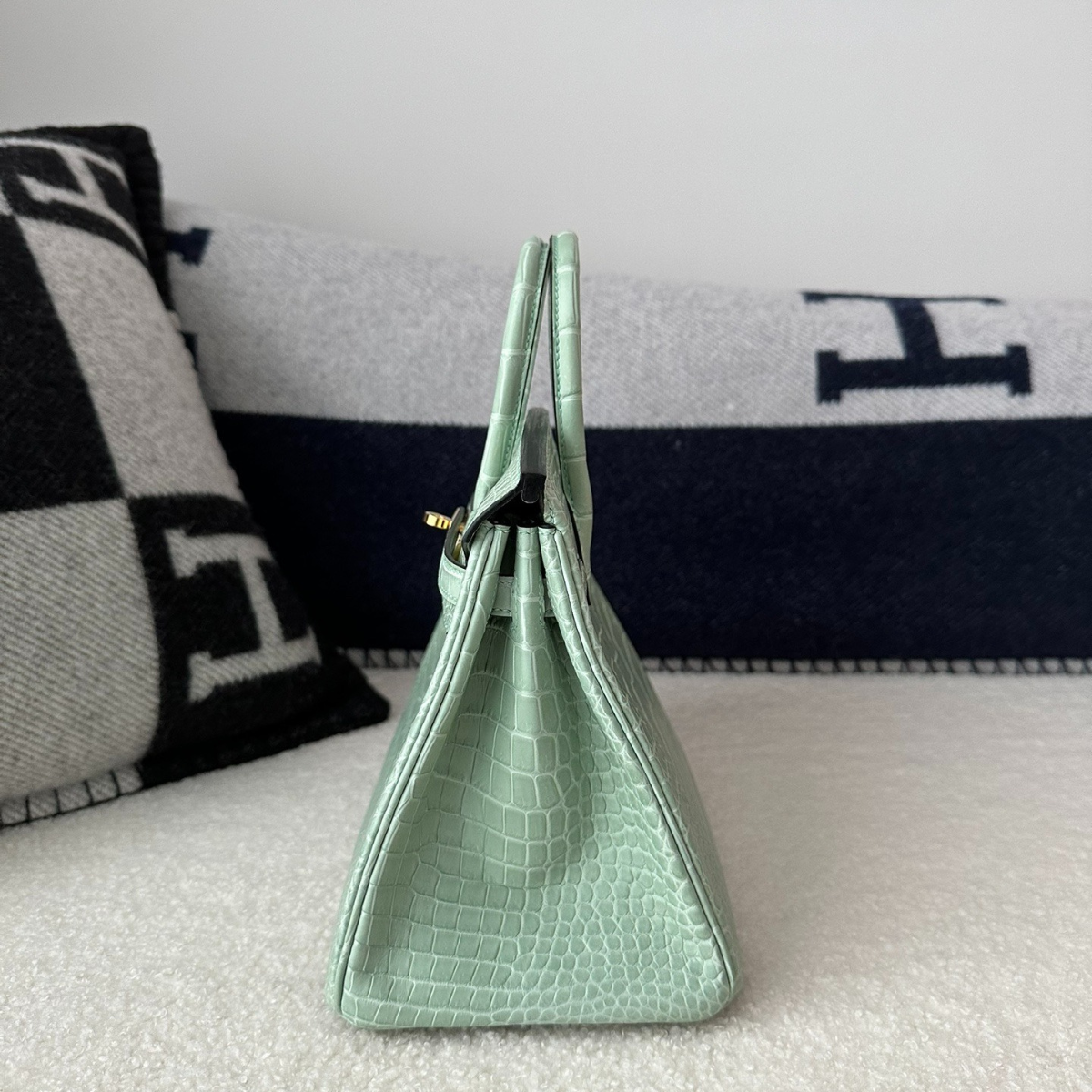 HERMÈS KELLY 28 VERT D'EAU ALLIGATOR – ÉDITION LIMITÉE