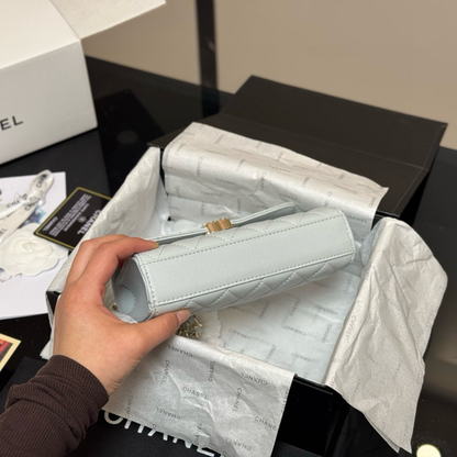 CHANEL CLASSIC FLAP GRIS GLACÉ