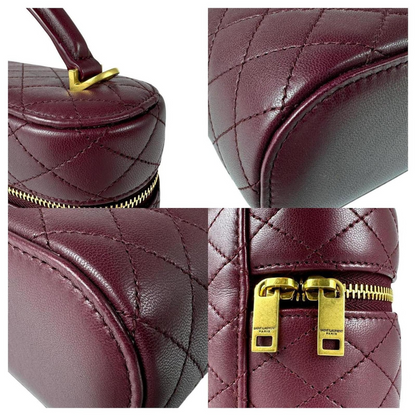 Trousse de toilette Gaby d'Yves Saint Laurent en cuir d'agneau