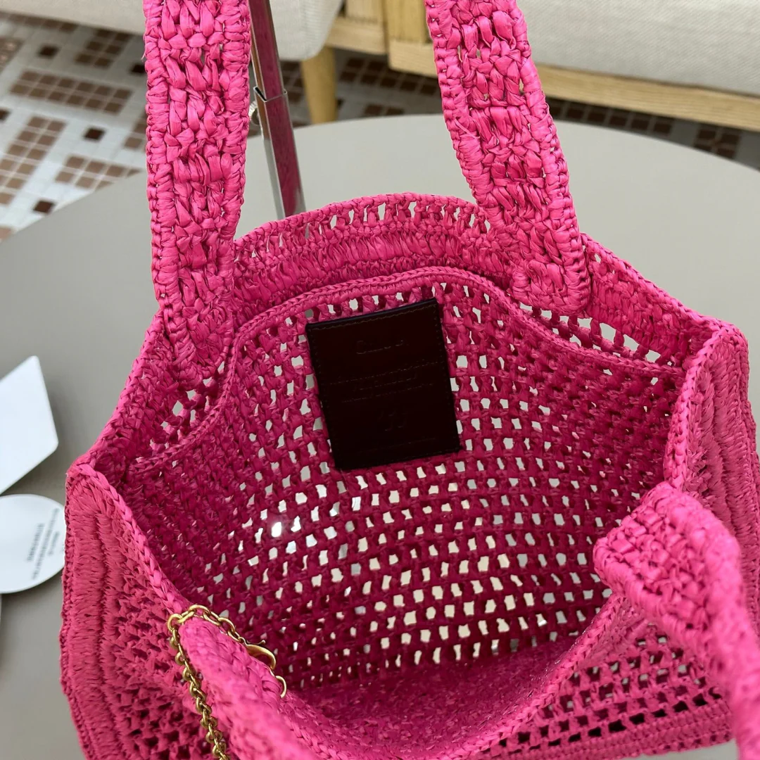SAC BANANE D'ÉTÉ CHLOÉ EN RAFFIA