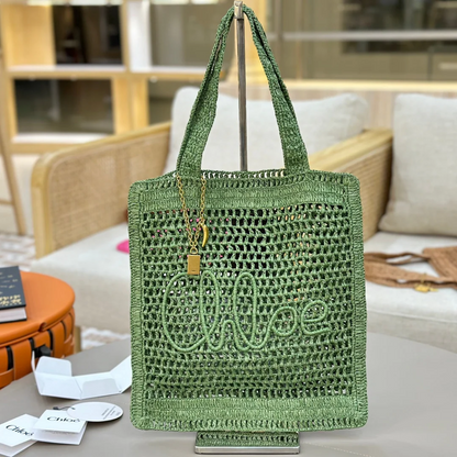 SAC BANANE D'ÉTÉ CHLOÉ EN RAFFIA