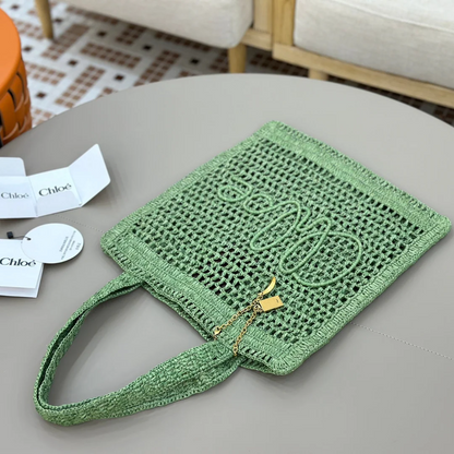 SAC BANANE D'ÉTÉ CHLOÉ EN RAFFIA